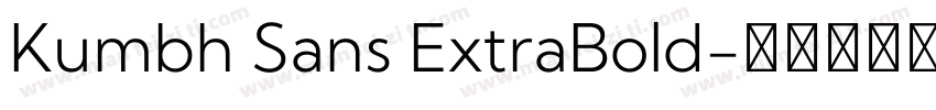 Kumbh Sans ExtraBold字体转换
